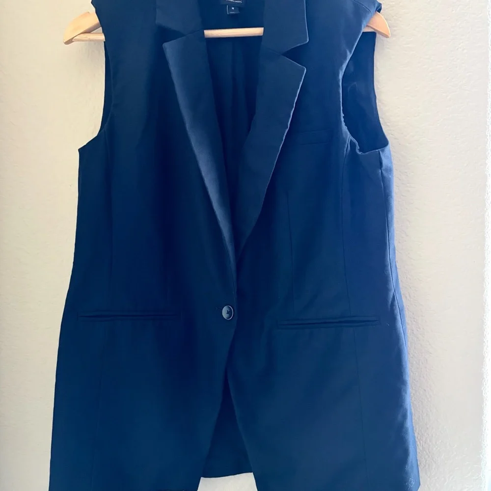 INC International Concepts Black Vest - Picture 3 of 3
